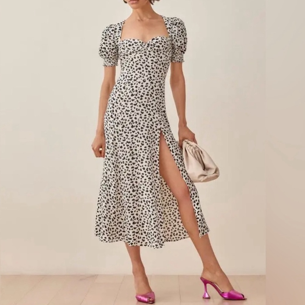 Reformation Lacey Ocelot Dress